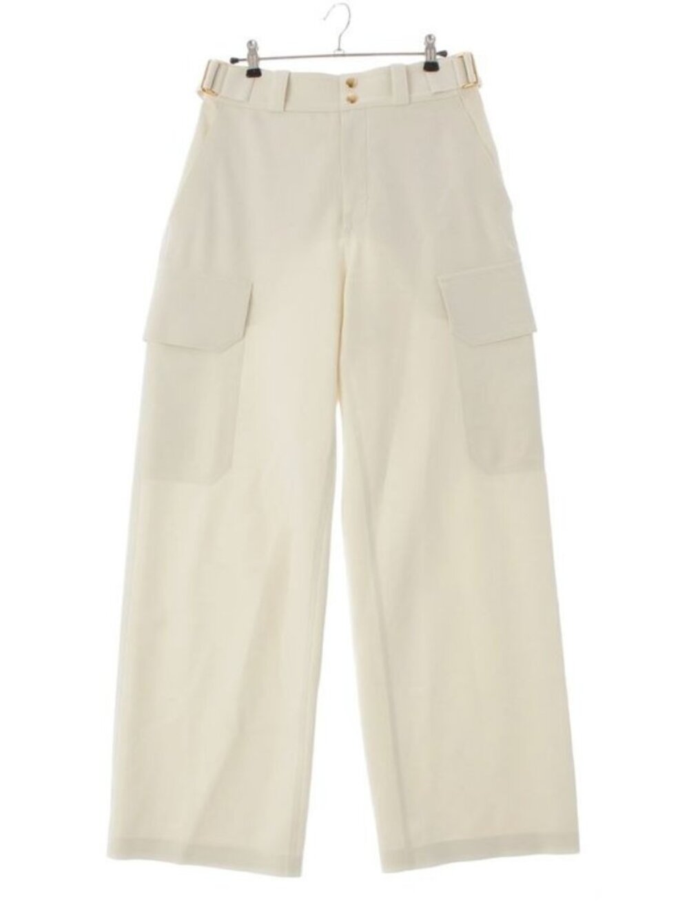 Louis Vuitton 24 SS Nylon Cargo Pants Bottoms Rw241 ww G74 Fqpx32 Ivory 38